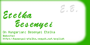 etelka besenyei business card